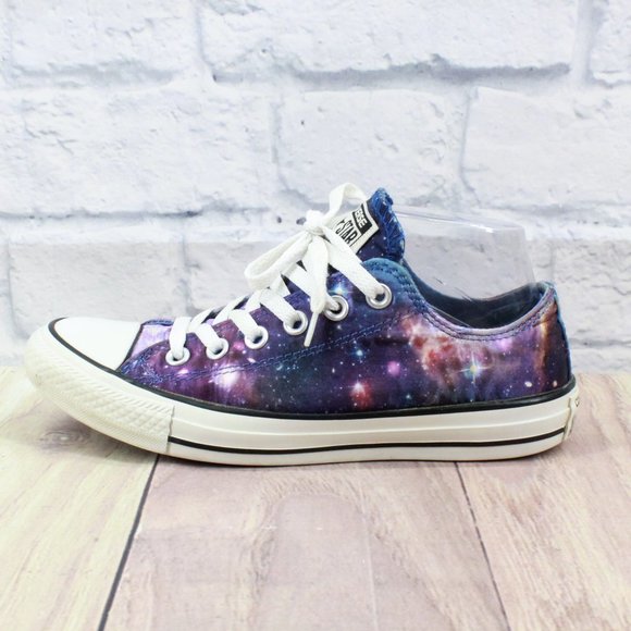 Converse Shoes - Converse All Star Multicolor Satin Galaxy Sneakers Low Top Shoes Size M 5 / L 7